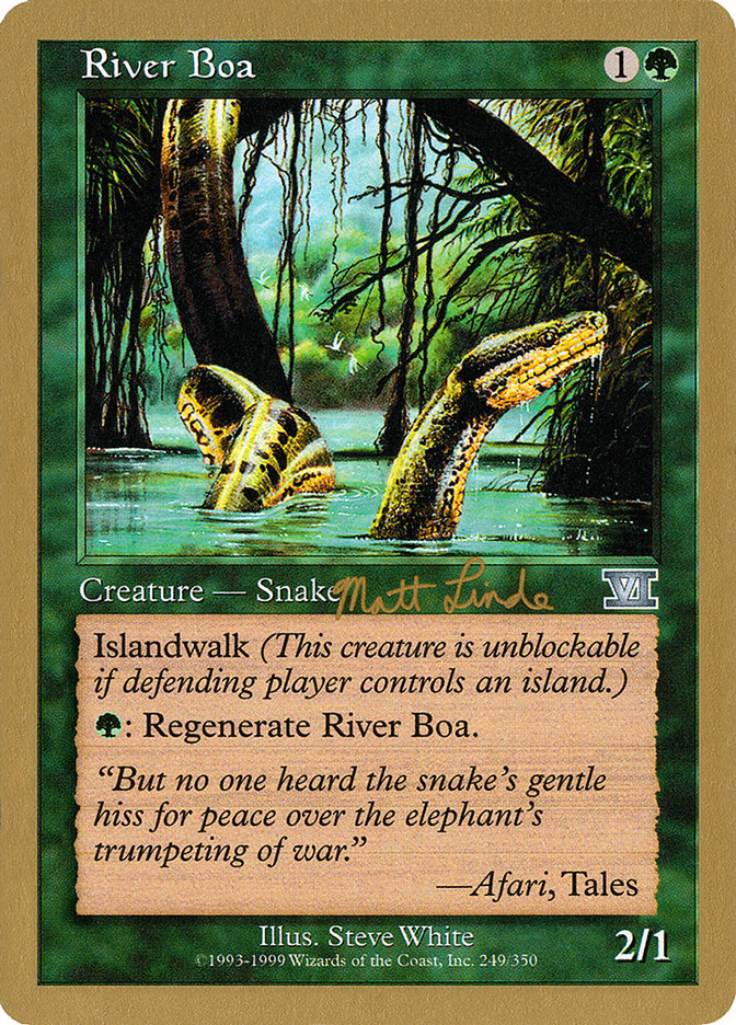 River Boa (Matt Linde) [World Championship Decks 1999] | Empire Gaming NC