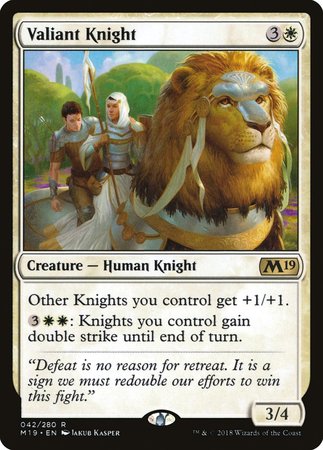 Valiant Knight [Core Set 2019] | Empire Gaming NC