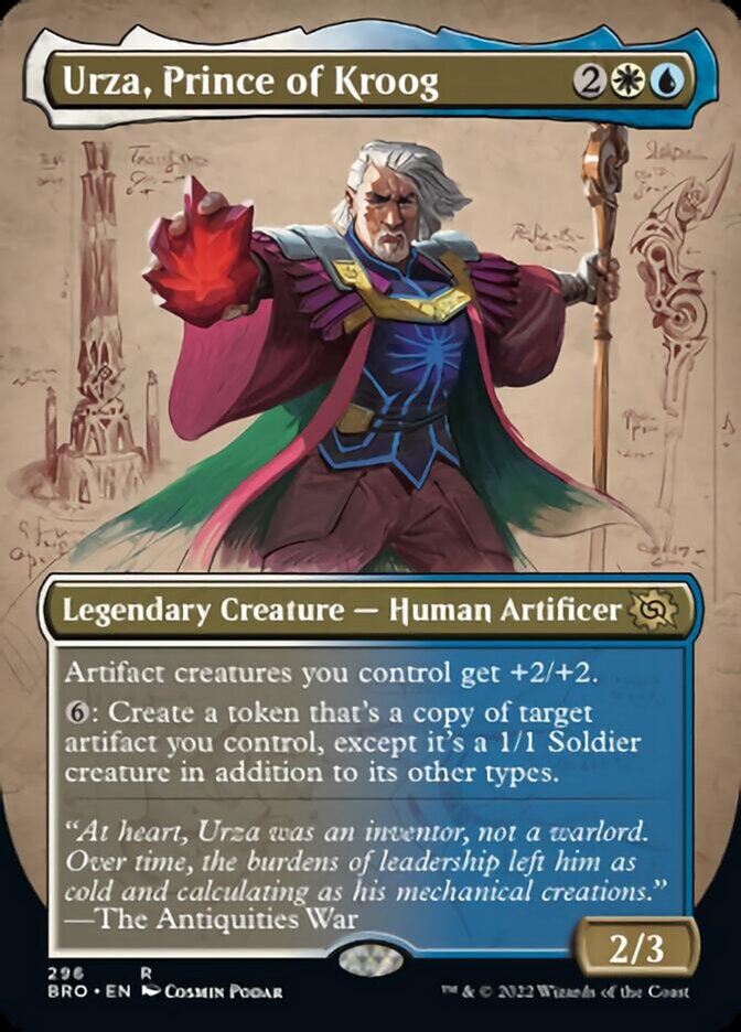 Urza, Prince of Kroog (Borderless Alternate Art) [The Brothers' War] | Empire Gaming NC