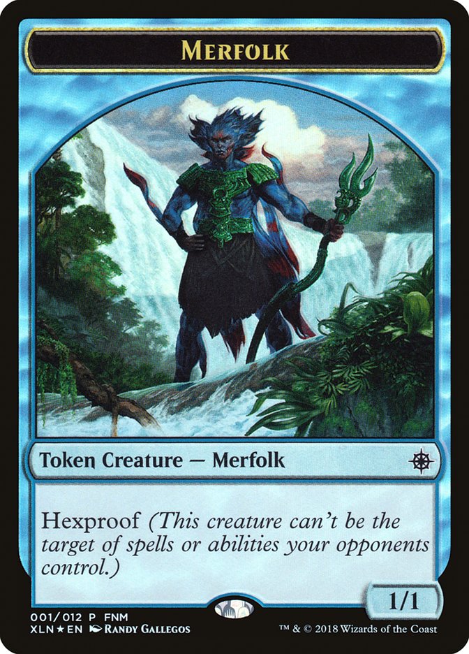 Merfolk // Treasure (001) Token [Friday Night Magic 2018] | Empire Gaming NC