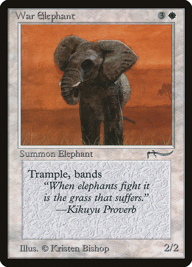 War Elephant (Dark Mana Cost) [Arabian Nights] | Empire Gaming NC