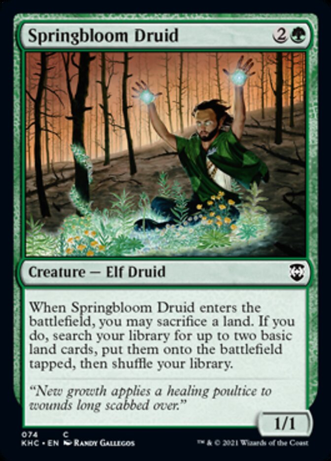 Springbloom Druid [Kaldheim Commander] | Empire Gaming NC