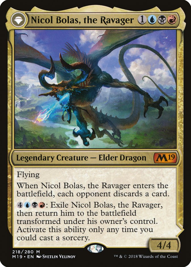 Nicol Bolas, the Ravager // Nicol Bolas, the Arisen [Core Set 2019] | Empire Gaming NC