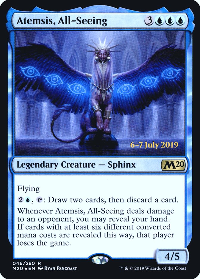 Atemsis, All-Seeing  [Core Set 2020 Prerelease Promos] | Empire Gaming NC