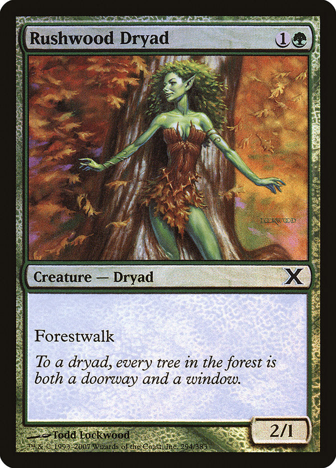 Rushwood Dryad (Premium Foil) [Tenth Edition] | Empire Gaming NC