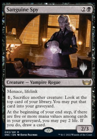 Sanguine Spy (Promo Pack) [Streets of New Capenna Promos] | Empire Gaming NC