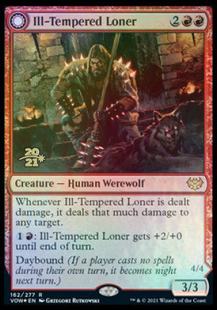 Ill-Tempered Loner // Howlpack Avenger [Innistrad: Crimson Vow Prerelease Promos] | Empire Gaming NC