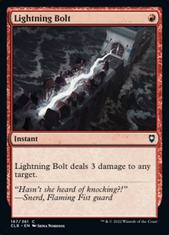 Lightning Bolt [Commander Legends: Battle for Baldur's Gate] | Empire Gaming NC