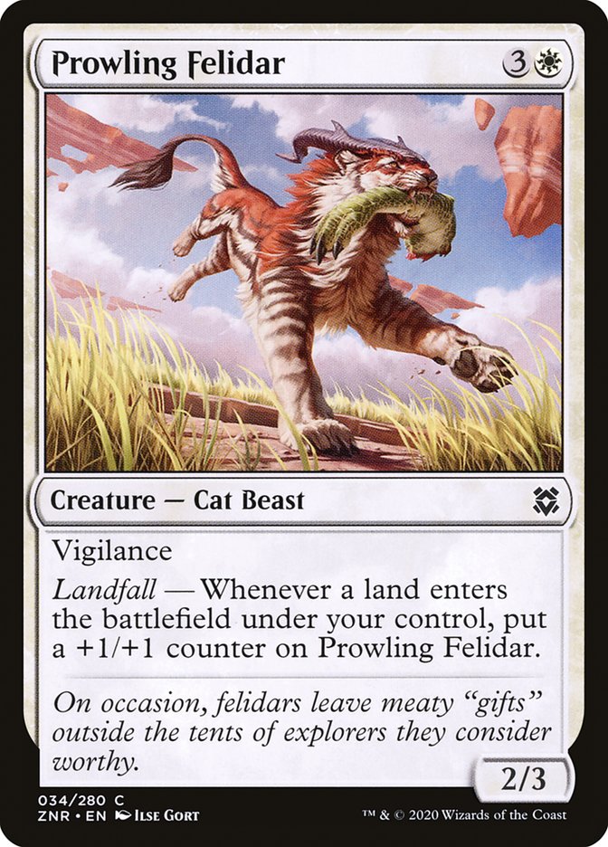 Prowling Felidar [Zendikar Rising] | Empire Gaming NC