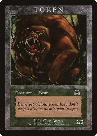 Bear Token (Onslaught) [Magic Player Rewards 2003] | Empire Gaming NC