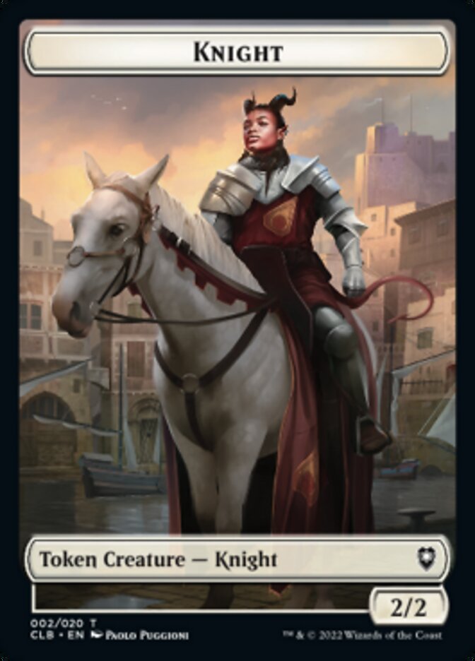 Treasure // Knight Double-sided Token [Commander Legends: Battle for Baldur's Gate Tokens] | Empire Gaming NC