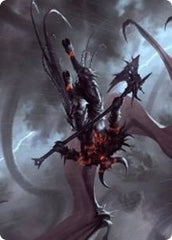 Burning-Rune Demon Art Card [Kaldheim: Art Series] | Empire Gaming NC