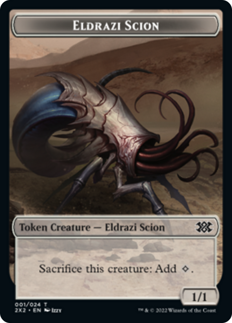 Faerie Rogue // Eldrazi Scion Double-sided Token [Double Masters 2022 Tokens] | Empire Gaming NC