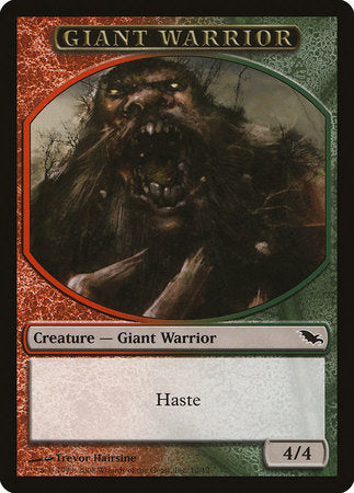 Giant Warrior Token (Red/Green) [Shadowmoor Tokens] | Empire Gaming NC