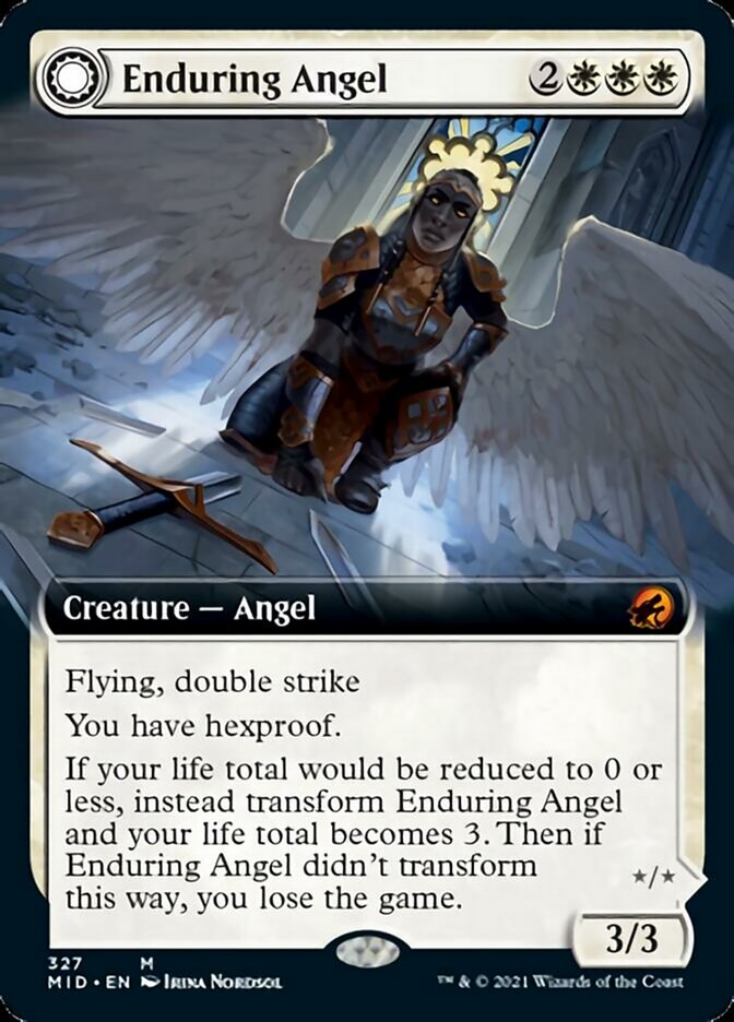 Enduring Angel // Angelic Enforcer (Extended) [Innistrad: Midnight Hunt] | Empire Gaming NC