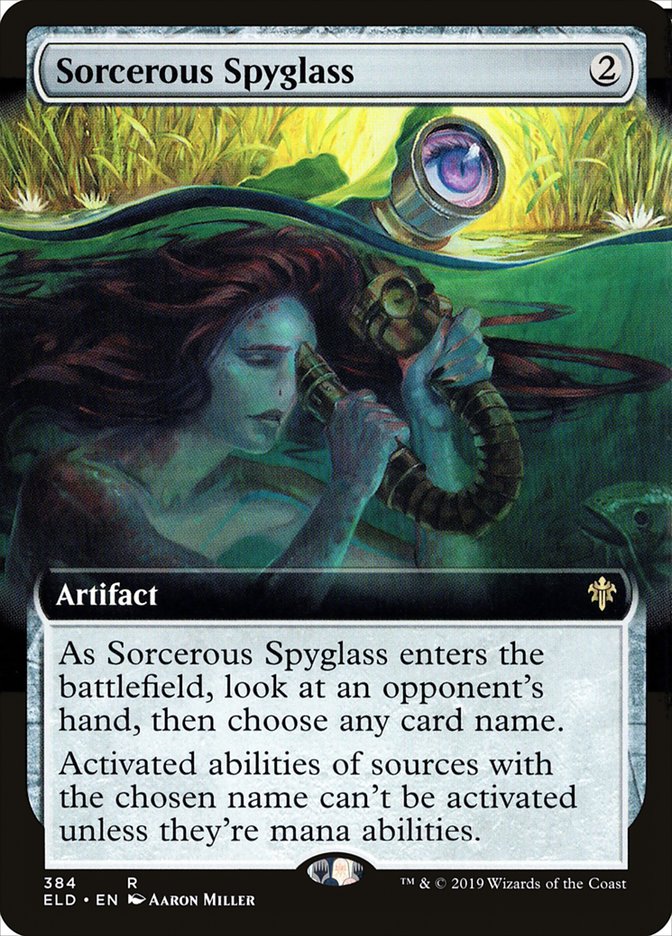 Sorcerous Spyglass (Extended Art) [Throne of Eldraine] | Empire Gaming NC