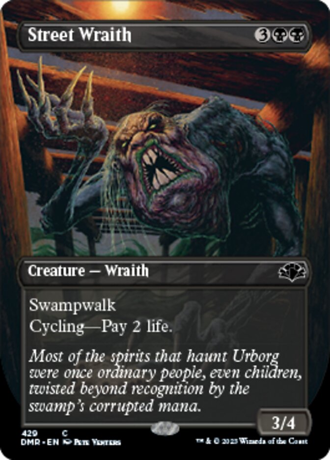 Street Wraith (Borderless Alternate Art) [Dominaria Remastered] | Empire Gaming NC