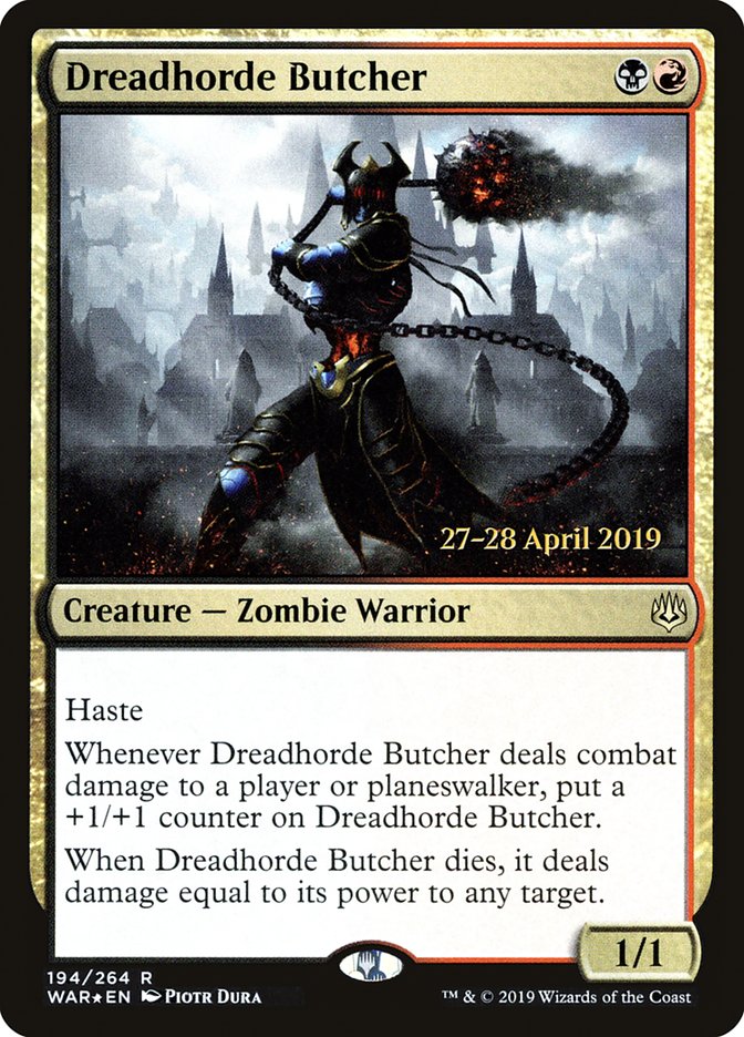 Dreadhorde Butcher  [War of the Spark Prerelease Promos] | Empire Gaming NC