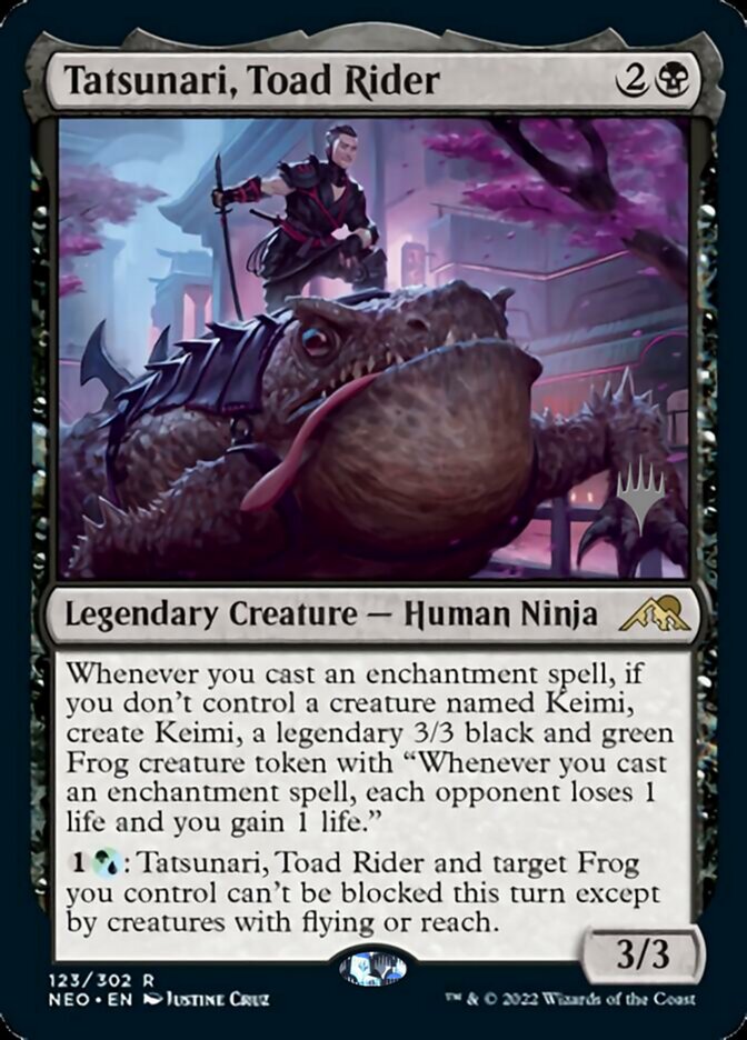 Tatsunari, Toad Rider (Promo Pack) [Kamigawa: Neon Dynasty Promos] | Empire Gaming NC