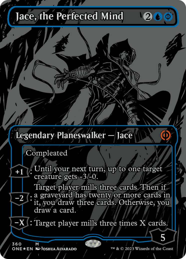 Jace, the Perfected Mind (Oil Slick Raised Foil) [Phyrexia: All Will Be One] | Empire Gaming NC