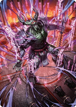 Hidetsugu, Devouring Chaos Art Card [Kamigawa: Neon Dynasty Art Series] | Empire Gaming NC