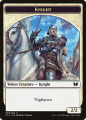 Gold // Knight (005) Double-Sided Token [Commander 2015 Tokens] | Empire Gaming NC