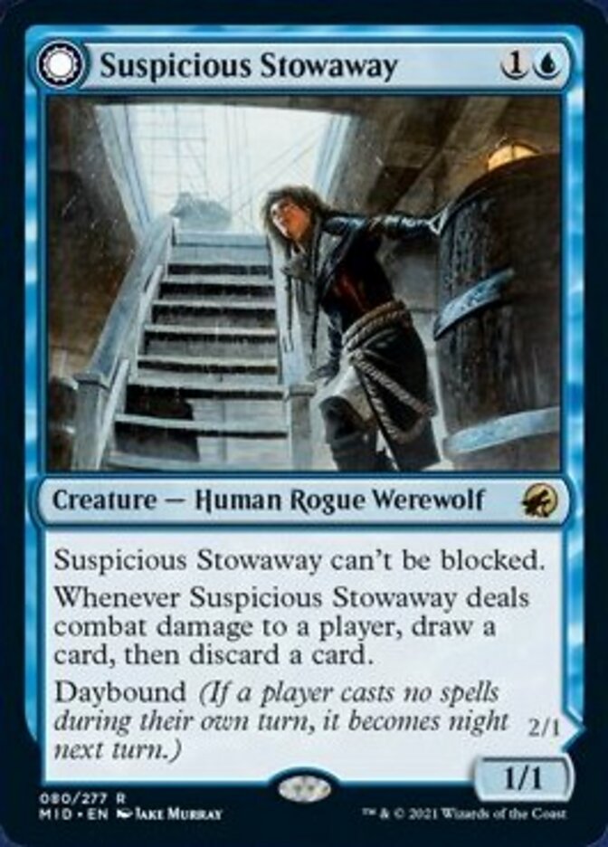 Suspicious Stowaway // Seafaring Werewolf [Innistrad: Midnight Hunt] | Empire Gaming NC