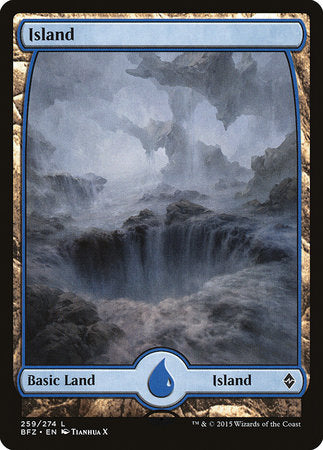 Island (259) - Full Art [Battle for Zendikar] | Empire Gaming NC