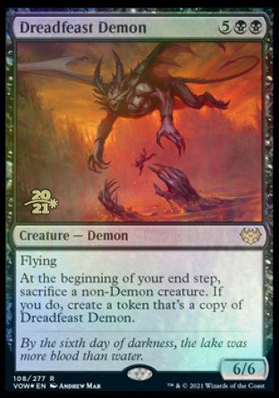 Dreadfeast Demon [Innistrad: Crimson Vow Prerelease Promos] | Empire Gaming NC