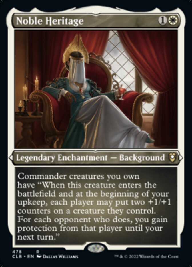 Noble Heritage (Foil Etched) [Commander Legends: Battle for Baldur's Gate] | Empire Gaming NC