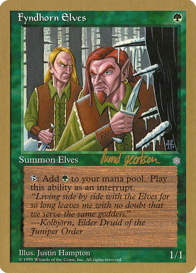 Fyndhorn Elves (Svend Geertsen) [World Championship Decks 1997] | Empire Gaming NC