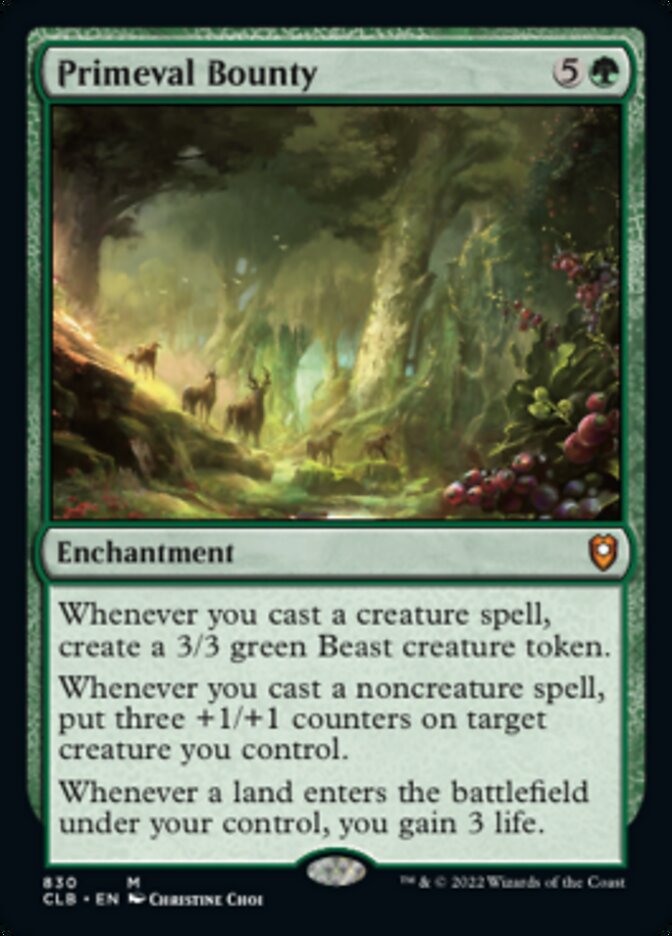 Primeval Bounty [Commander Legends: Battle for Baldur's Gate] | Empire Gaming NC