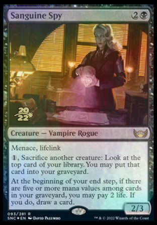 Sanguine Spy [Streets of New Capenna Prerelease Promos] | Empire Gaming NC