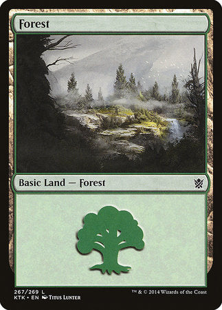 Forest (267) [Khans of Tarkir] | Empire Gaming NC