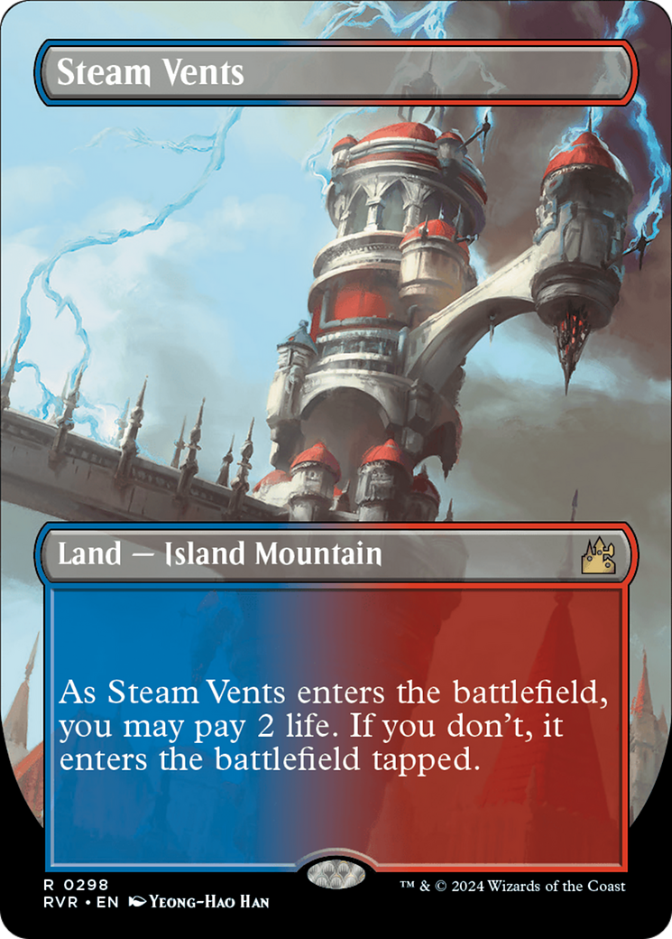 Steam Vents (Borderless) [Ravnica Remastered] | Empire Gaming NC