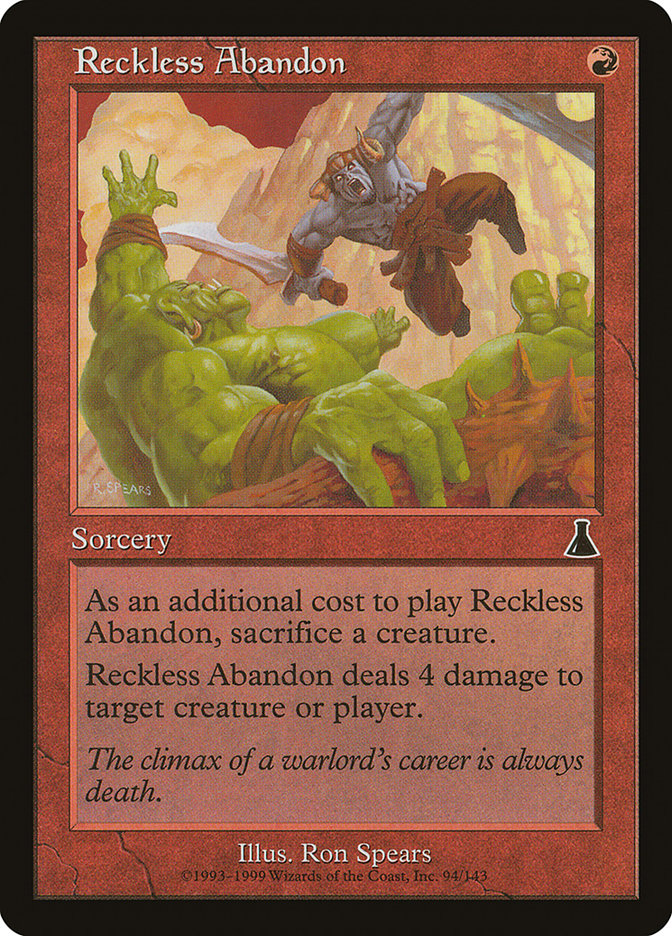 Reckless Abandon [Urza's Destiny] | Empire Gaming NC