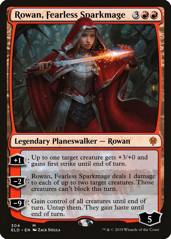 Rowan, Fearless Sparkmage [Throne of Eldraine] | Empire Gaming NC