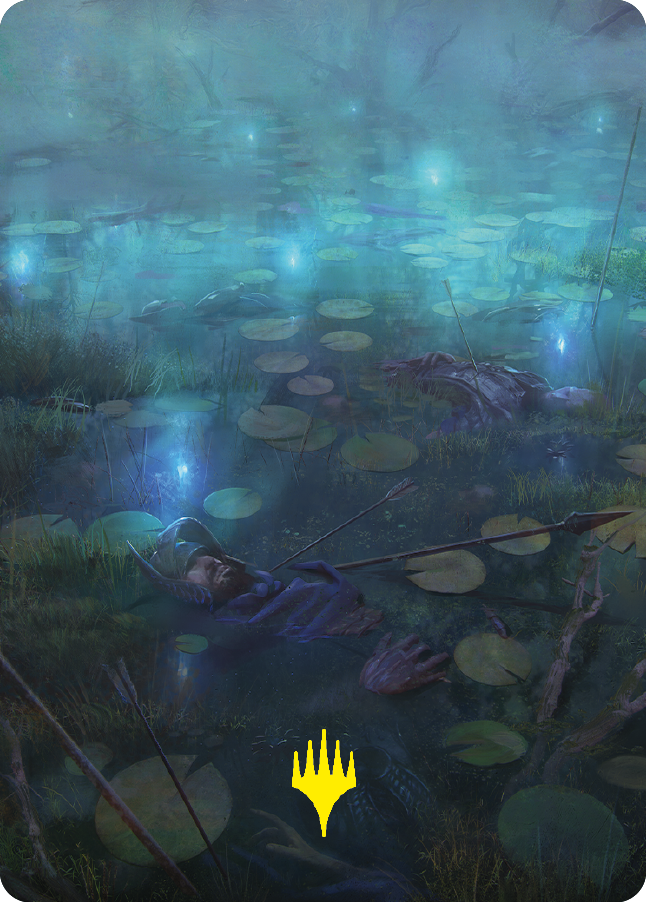 The Dead Marshes Art Card (Gold-Stamped Signature) [The Lord of the Rings: Tales of Middle-earth Art Series] | Empire Gaming NC