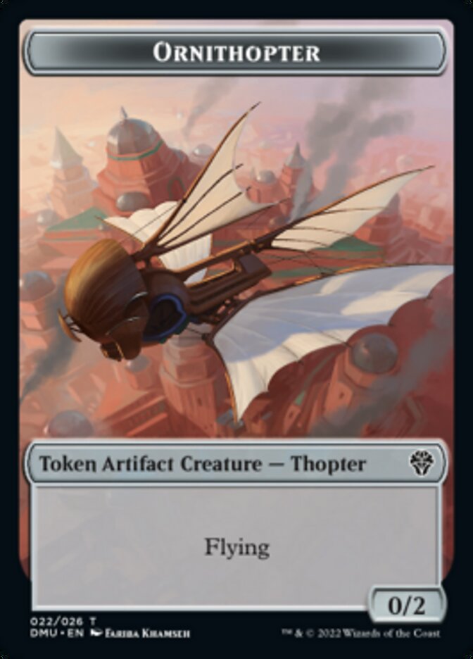 Soldier // Ornithopter Double-sided Token [Dominaria United Tokens] | Empire Gaming NC