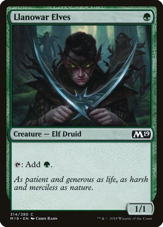 Llanowar Elves [Core Set 2019] | Empire Gaming NC