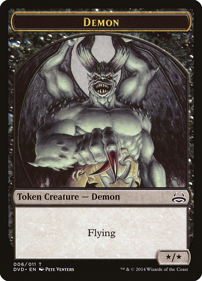 Demon Token (Divine vs. Demonic) [Duel Decks Anthology Tokens] | Empire Gaming NC