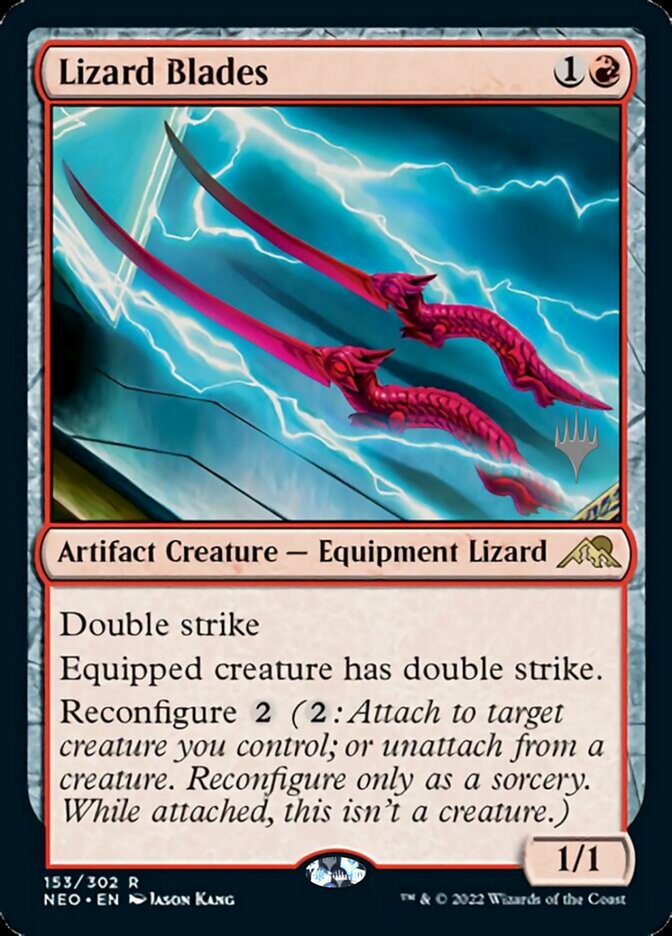 Lizard Blades (Promo Pack) [Kamigawa: Neon Dynasty Promos] | Empire Gaming NC