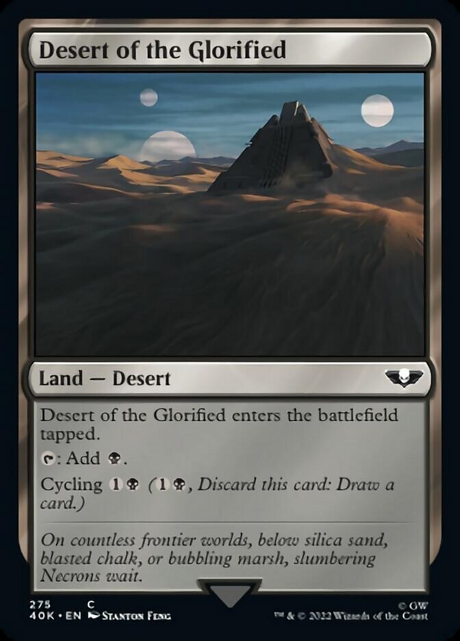 Desert of the Glorified (Surge Foil) [Universes Beyond: Warhammer 40,000] | Empire Gaming NC