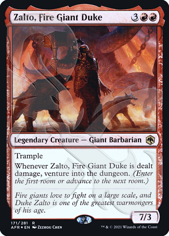 Zalto, Fire Giant Duke (Ampersand Promo) [Dungeons & Dragons: Adventures in the Forgotten Realms Promos] | Empire Gaming NC