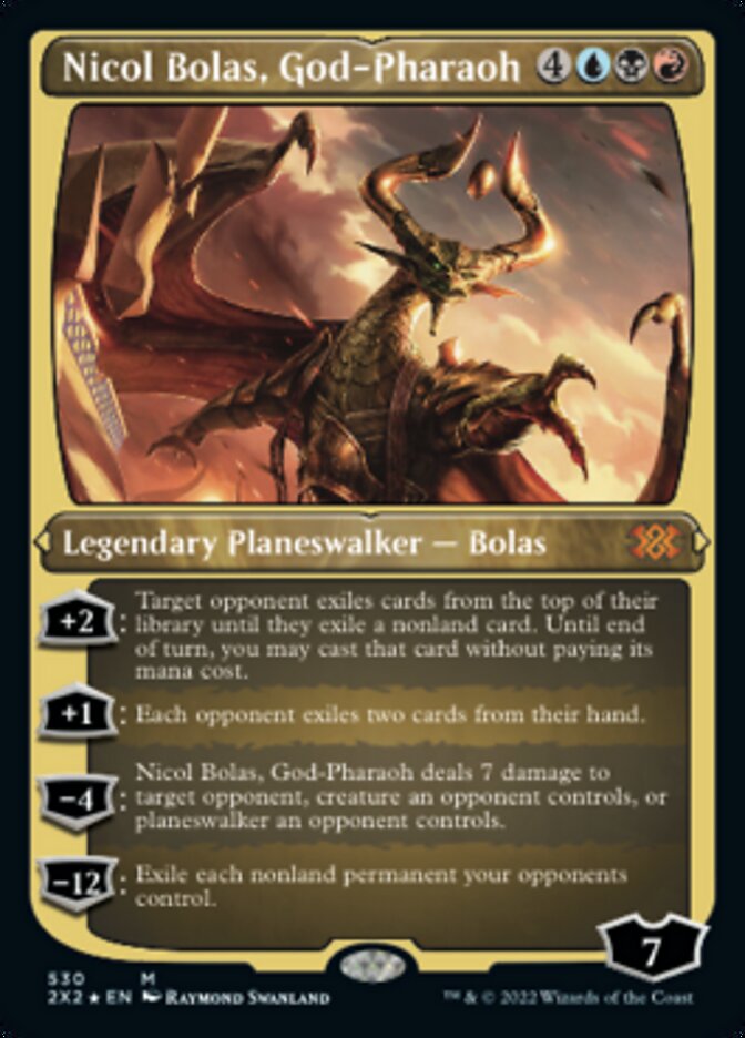 Nicol Bolas, God-Pharaoh (Foil Etched) [Double Masters 2022] | Empire Gaming NC