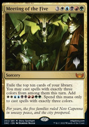 Meeting of the Five (Promo Pack) [Streets of New Capenna Promos] | Empire Gaming NC