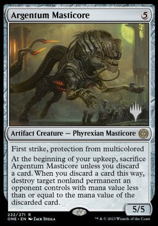 Argentum Masticore (Promo Pack) [Phyrexia: All Will Be One Promos] | Empire Gaming NC