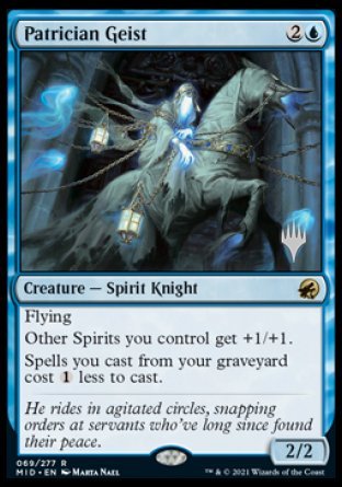 Patrician Geist (Promo Pack) [Innistrad: Midnight Hunt Promos] | Empire Gaming NC