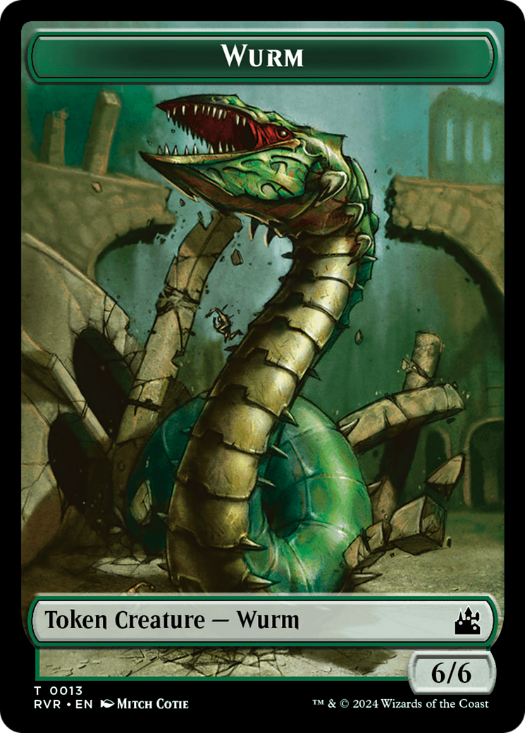 Wurm Token [Ravnica Remastered Tokens] | Empire Gaming NC