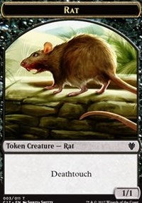 Rat (003) // Cat (001) Double-sided Token [Commander 2017 Tokens] | Empire Gaming NC